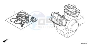 VFR1200FC drawing GASKET KIT A