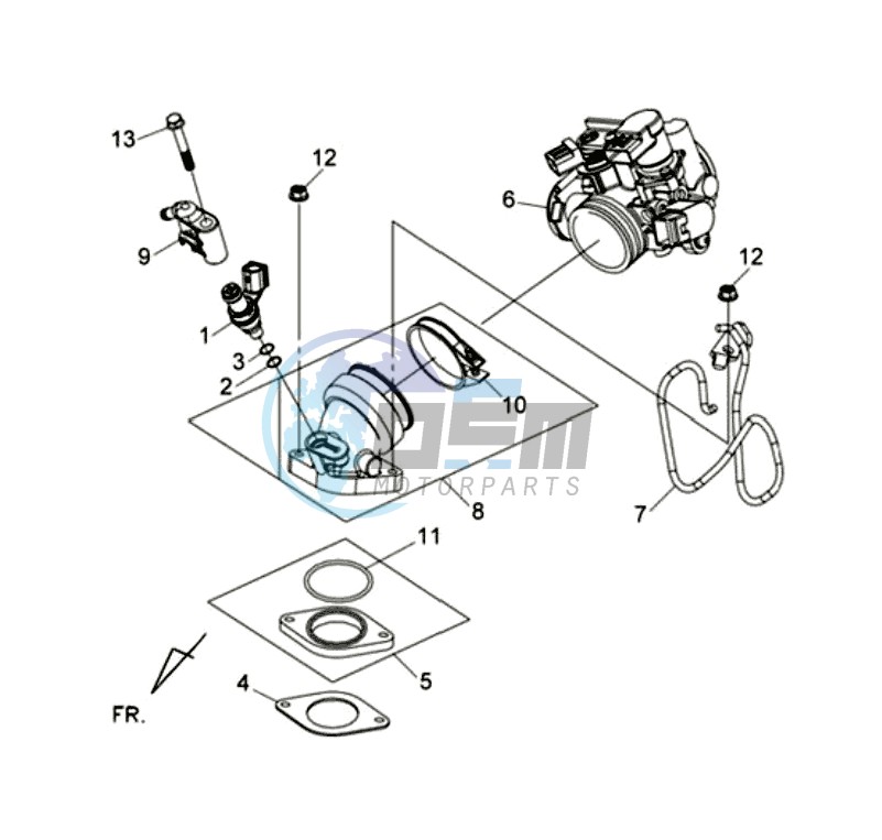 INLET / FUEL INJECTOR / THROTTLE VALVE BODY