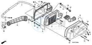 FES125AB S Wing E drawing AIR CLEANER