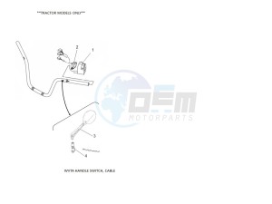 YFM700FWAD GRIZZLY 700 EPS (BLTL) drawing WVTA HANDLE SWITCH, CABLE