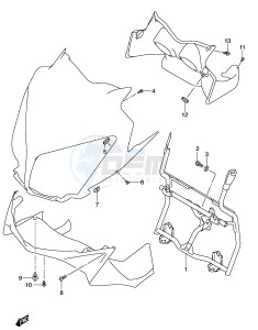 DL1000 (E2) V-Strom drawing COWL BODY INSTALLATION PARTS (MODEL K2 K3)