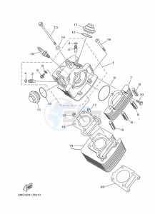 XTZ125E XTZ125 (1SBM) drawing CYLINDER