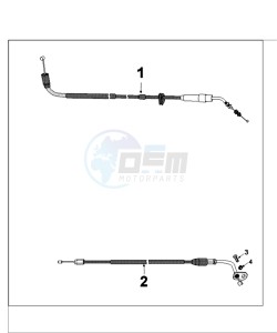 TWEET 125 V PRO drawing CONTROLS AND CABLES