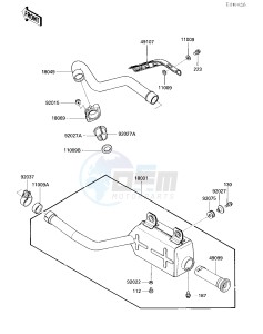 KLF 300 A [BAYOU 300] (A2) [BAYOU 300] drawing MUFFLER