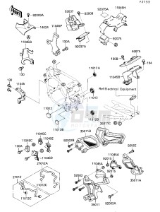 ZX 750 F [NINJA 750R] (F4) [NINJA 750R] drawing ELECTRO BRACKET