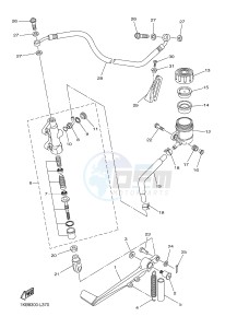 YZF-R1 998 R1 (1KB8 1KB9) drawing REAR MASTER CYLINDER