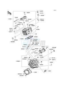 VN 900 C [VULCAN 900 CUSTOM] (7F-9FA) C9F drawing CYLINDER HEAD