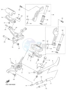 XVS950CU XVS950 ABS (1XC2) drawing STAND & FOOTREST