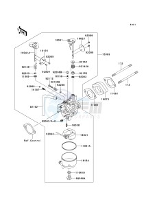 KAF400 A [MULE 610 4X4] (A1) A1 drawing CARBURETOR