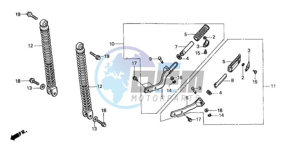 REAR CUSHION/ PILLION STEP