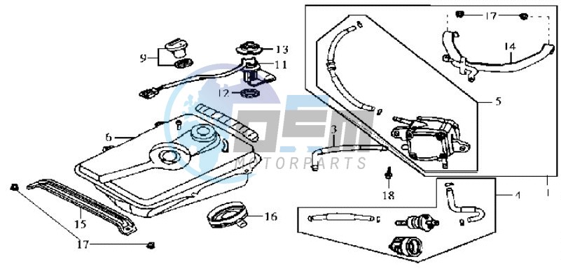 FUEL TANK - FUEL CUT