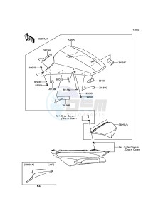 ZZR1400 ABS ZX1400JHF GB XX (EU ME A(FRICA) drawing Accessory(Single Seat Cover)