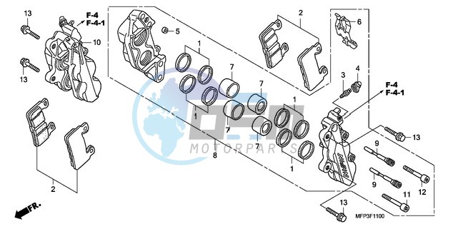 FRONT BRAKE CALIPER