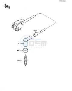 KLF 110 A [MOJAVE 110] (A1-A2) [MOJAVE 110] drawing IGNITION SYSTEM