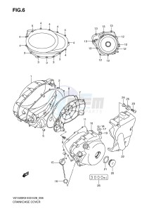 VZ1500 (E3-E28) drawing CRANKCASE COVER