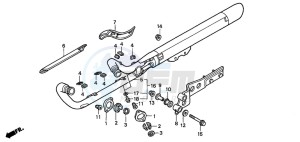 VT750CD3 drawing EXHAUST MUFFLER