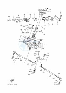 YFM700FWBD KODIAK 700 EPS (BGFD) drawing STEERING