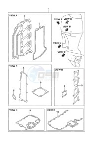 DF 140A drawing Gasket Set