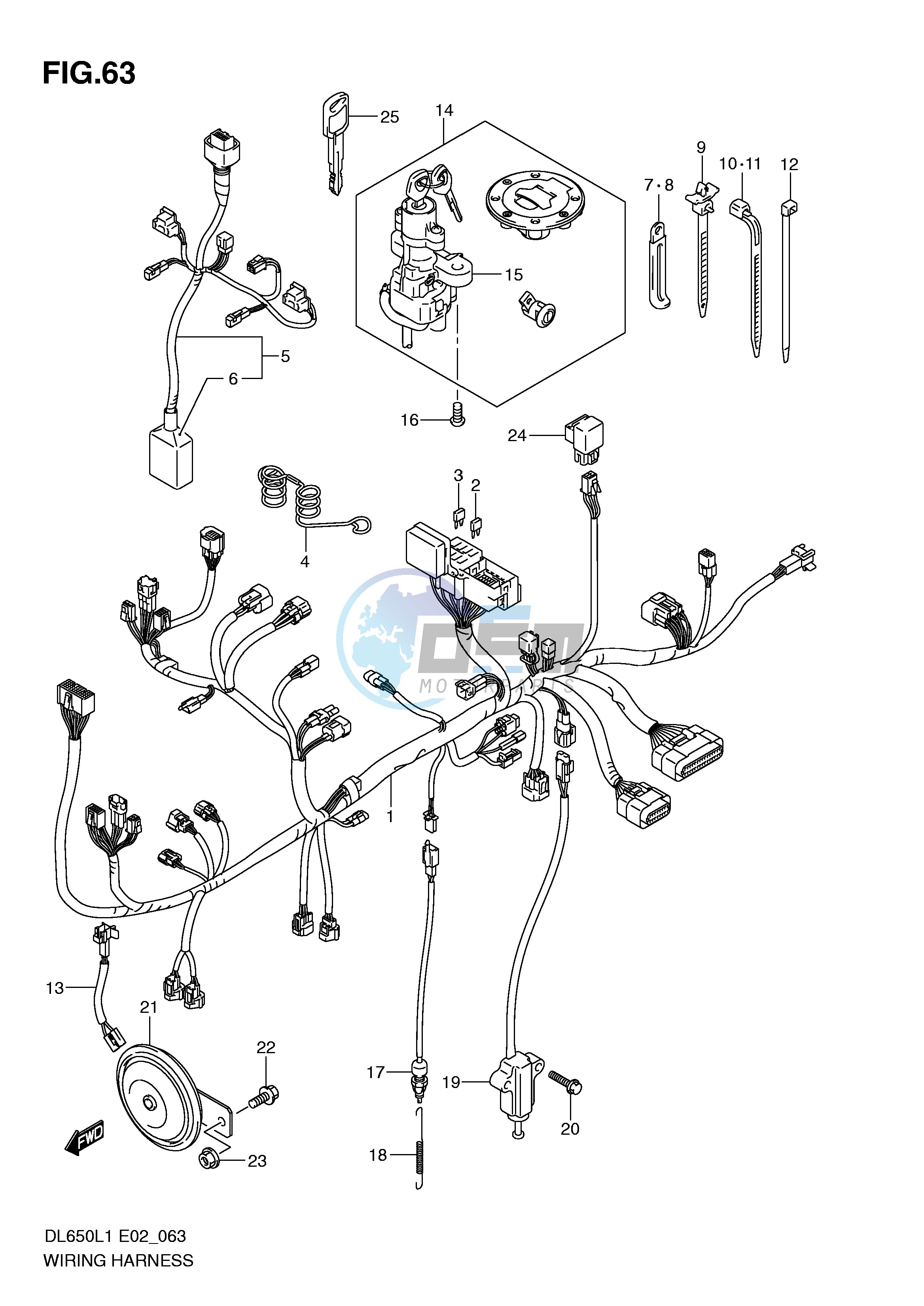 WIRING HARNESS (DL650L1 E24)