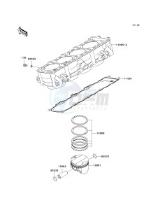 ZR 750 L [Z750 AU] (L7F-L8F) L8F drawing CYLINDER_PISTON-- S- -