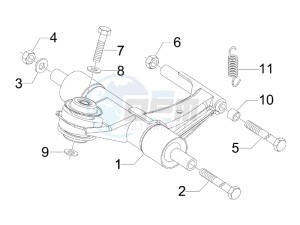 PRIMAVERA 50 4T 4V NOABS E2 (NAFTA) drawing Swinging arm