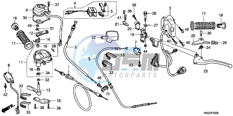 HANDLE LEVER/ SWITCH/ CABLE