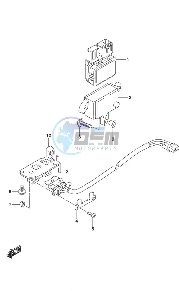 PTT Switch Tiller Handle w/Power Tilt