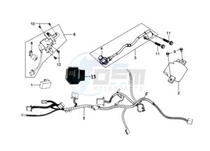 MIO 100 drawing CDI - WIRING HARNASS / IGNITION LOCK