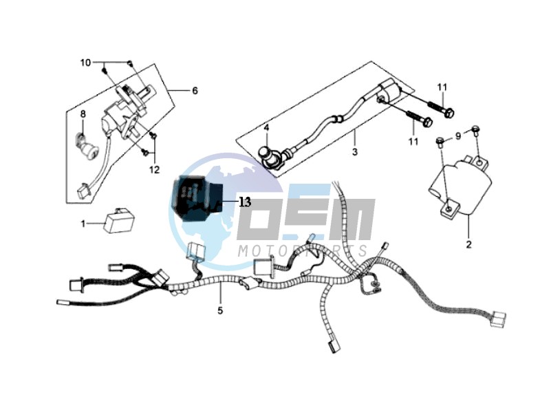 CDI - WIRING HARNASS / IGNITION LOCK