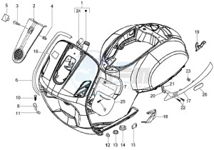 LX 150 USA drawing Bodywork