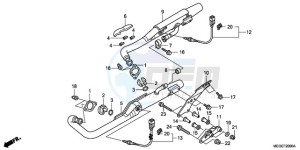 VT750CA9 KO / MK ST drawing EXHAUST MUFFLER