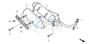 SES150 125 drawing EXHAUST MUFFLER