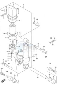 DF 25A drawing Tilt Cylinder w/Power Tilt