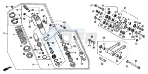 CR125R drawing REAR CUSHION