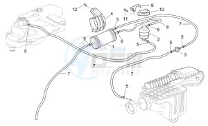 Scarabeo 500 drawing Fuel vapour recover system