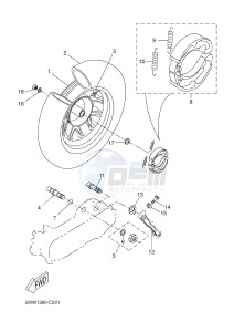 CW50 BW'S (5WWS) drawing REAR WHEEL