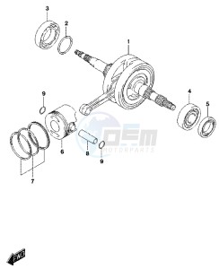 LT-Z90 drawing CRANKSHAFT