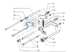 Runner VX-VXR 125-200 125 drawing Swinging arm