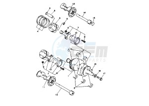 TRX 850 drawing CRANKSHAFT PISTON