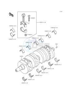 ZX 600 D [NINJA ZX-6] (D1) [NINJA ZX-6] drawing CRANKSHAFT