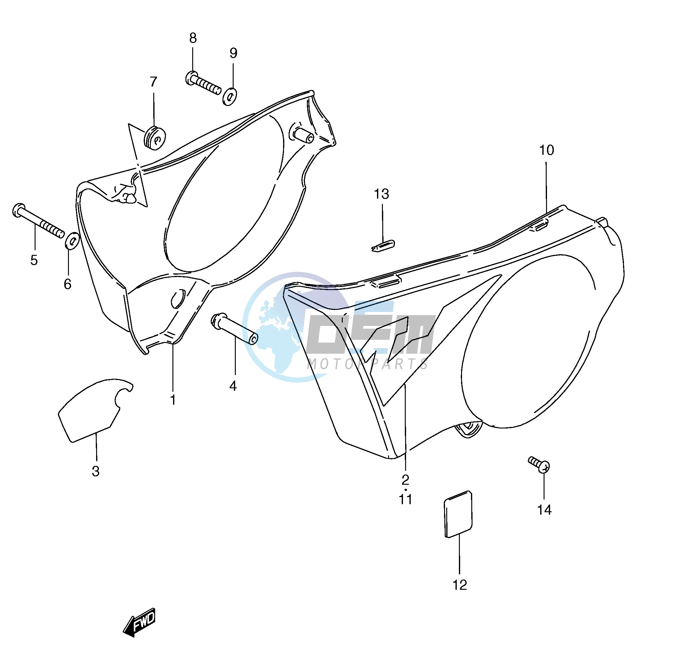 FRAME COVER (TS185ERCV P9 TS185ERW ERX)