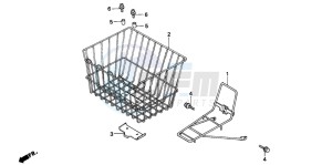 C50SW drawing FRONT CARRIER