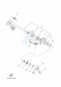 XSR700 MTM690 (BU32) drawing SHIFT SHAFT