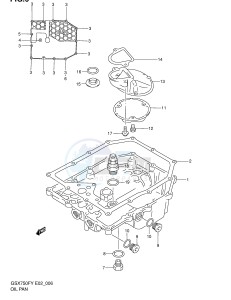 GSX750F (E2) drawing OIL PAN