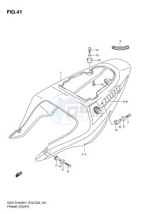 GSX-R1000 (E3-E28) drawing FRAME COVER (GSX-R1000K1)