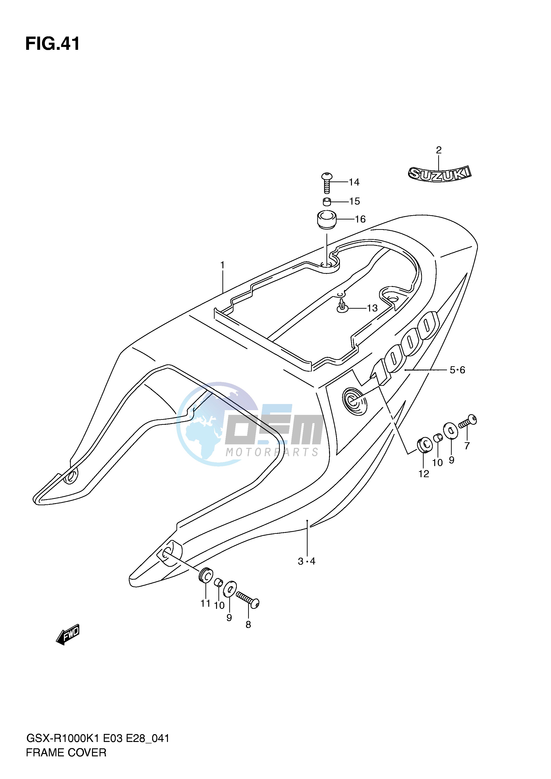 FRAME COVER (GSX-R1000K1)