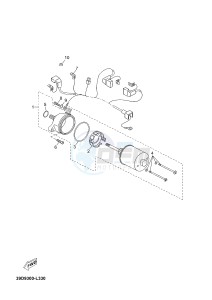 YP125RA (ABS) X-MAX125 ABS X-MAX125 ABS (2ABD) drawing STARTING MOTOR