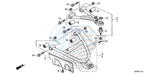 TRX420FPED TRX420 Europe Direct - (ED) drawing FRONT ARM (4WD)