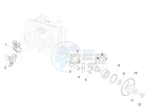 PRIMAVERA 50 4T-3VS E4 (EMEA) drawing Rocking levers support unit