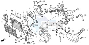 NTV650 drawing RADIATOR